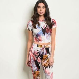 IVORY CORAL TOP & TRACK PANTS SET 2